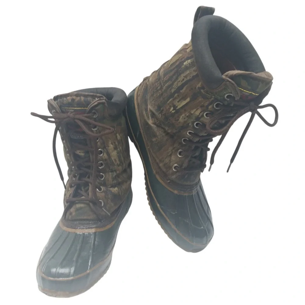 THERMOLITE‎ REAL TREE Camo Boots Camouflage Steel Shank / Men's Size: 8